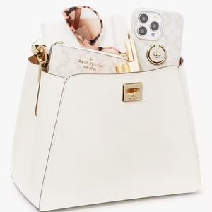 Kate Spade Phoebe Large Top Handle Satchel (Cream/Meringue)